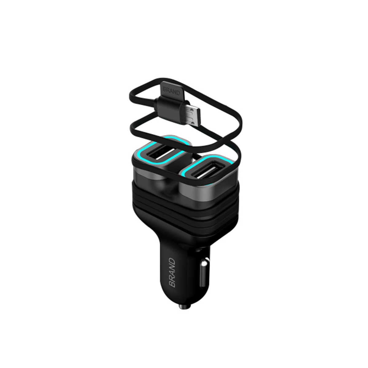 USB In Car Charger with cable