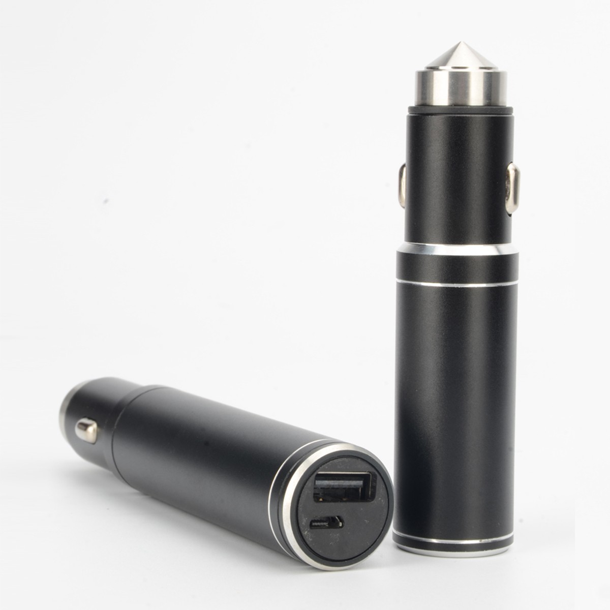 3 in 1 Metal Car Charger and Power Bank 2000mAh