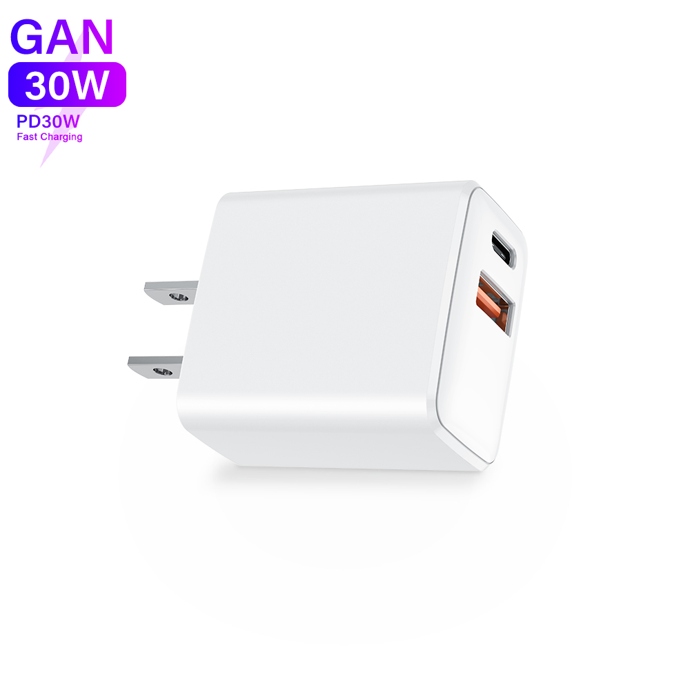 USB-C Wall Charger, 30W Durable Dual Port QC+PD 3.0 Power Adapter, Double Fast Plug Charging Block for iPhone 14/14 Pro/13/15/15 Pro/Pro Max/Plus, XS/XR/X, Watch Series 8/7 Cube(White)(图3) 4.jpg
