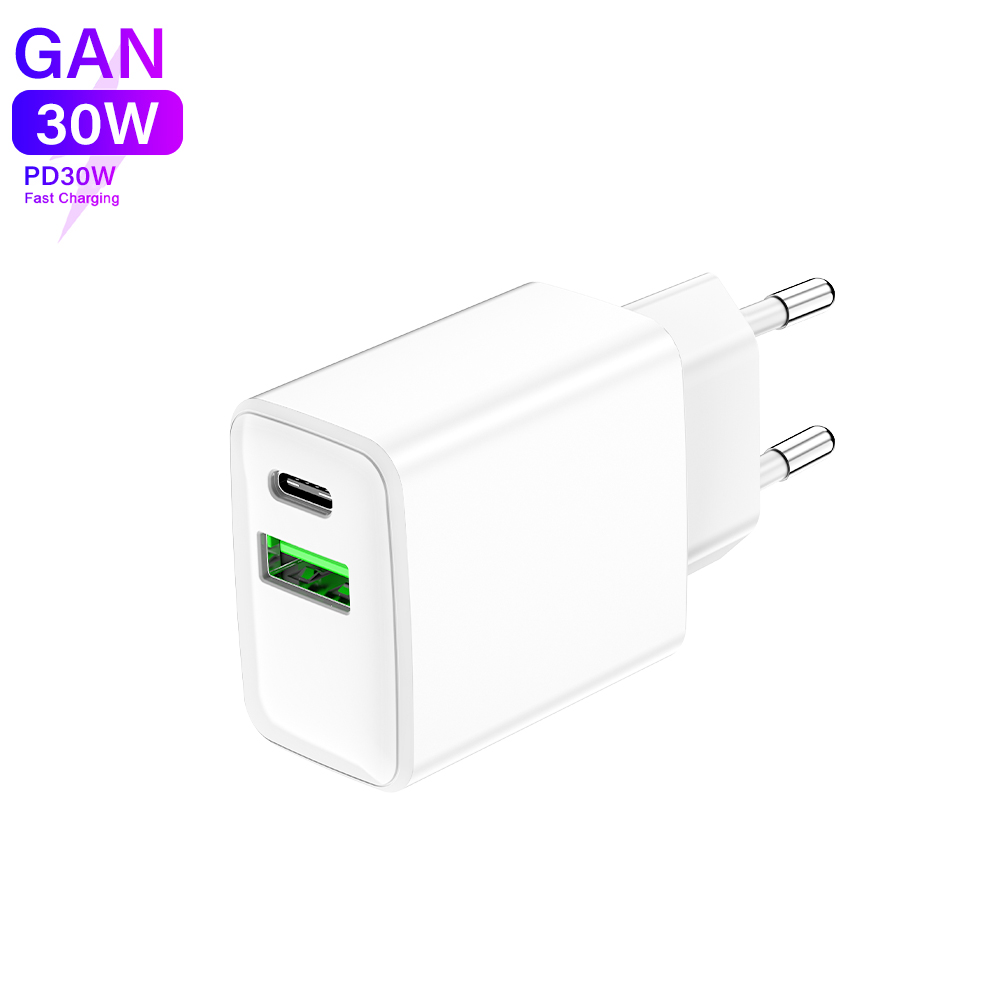 USB-C Wall Charger, 30W Durable Dual Port QC+PD 3.0 Power Adapter, Double Fast Plug Charging Block for iPhone 14/14 Pro/13/15/15 Pro/Pro Max/Plus, XS/XR/X, Watch Series 8/7 Cube(White)(图4) 5.jpg