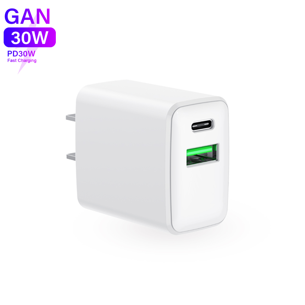 USB-C Wall Charger, 30W Durable Dual Port QC+PD 3.0 Power Adapter, Double Fast Plug Charging Block for iPhone 14/14 Pro/13/15/15 Pro/Pro Max/Plus, XS/XR/X, Watch Series 8/7 Cube(White)(图7) 9.jpg