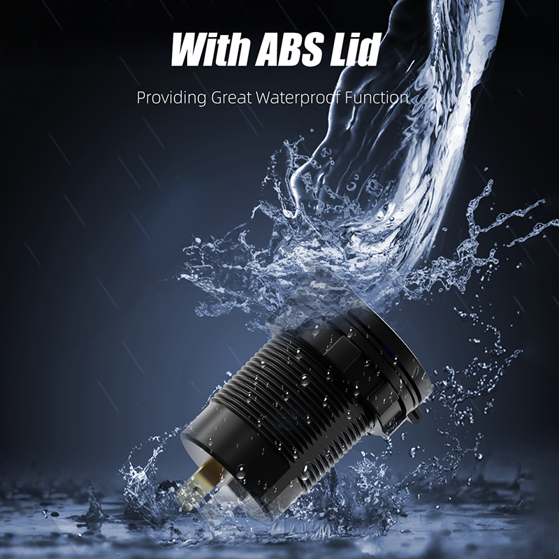 Motorcycle USB Quick Charge 3.0 Type-c PD Dual USB Port Kit(图2) 4.png