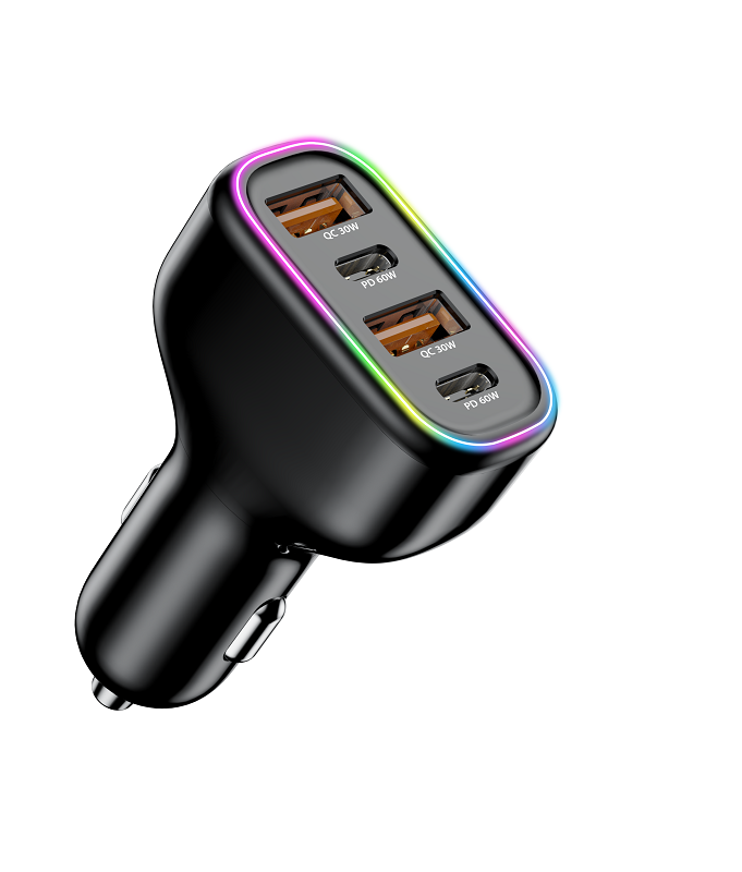 120W Car Charger Type C Car Phone Charger, Cigarette Lighter Adapter,Quick Charge Fast Charging for