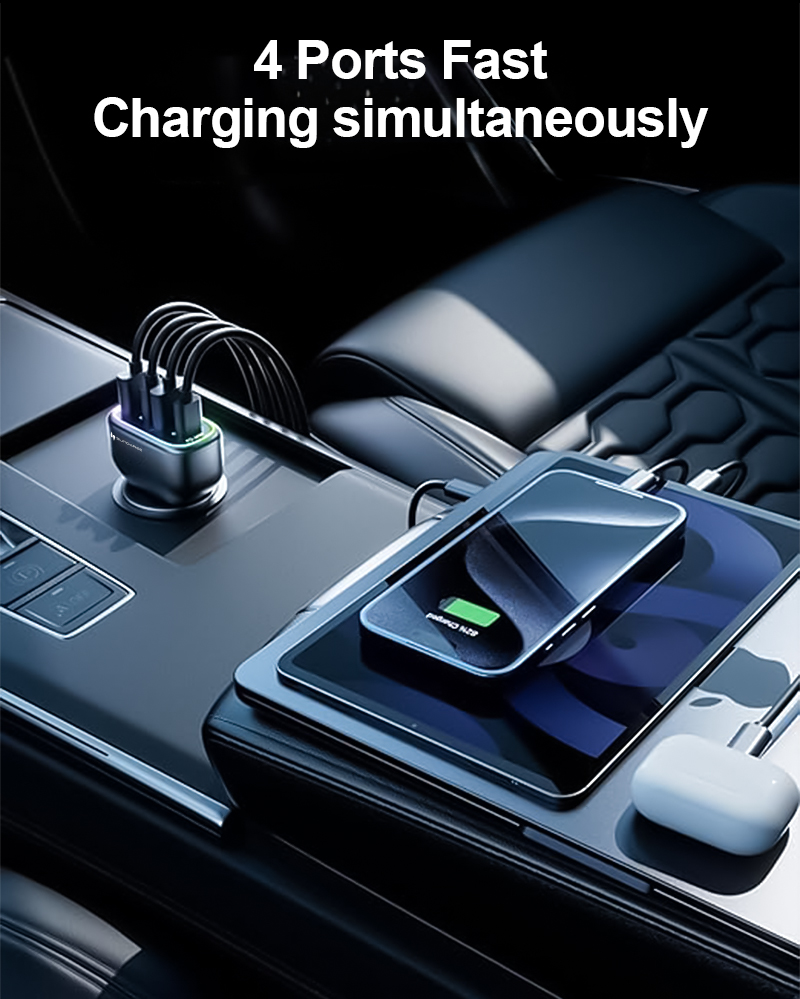 120W Car Charger Type C Car Phone Charger, Cigarette Lighter Adapter,Quick Charge Fast Charging for iPhone 17 Pro USB C Car Charger for iPhone 16 16e 15 17 Air Pro Max, Samsung(图1) 详情页_02.jpg
